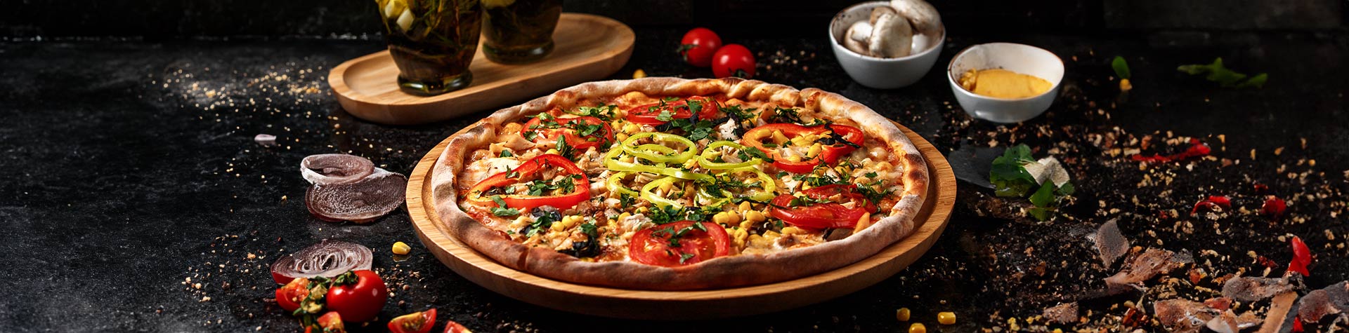 Nygräddad pizza från vårt kök